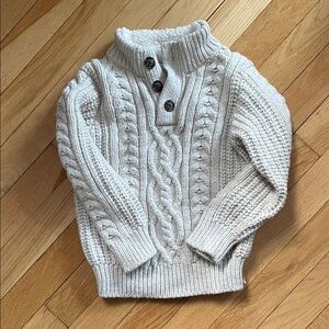 Cozy Cable Knit Sweater - Cream